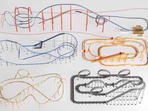 Modern roller coaster Entertainment Equipment amusement facilities