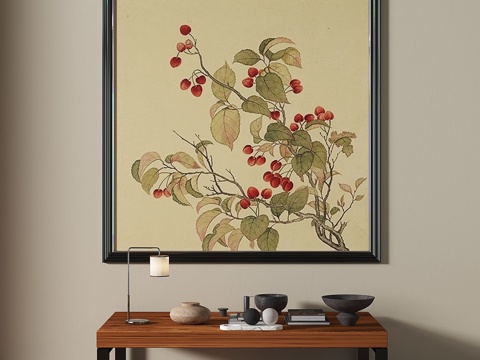 Middle Ancient Plant Painting Decorative Painting