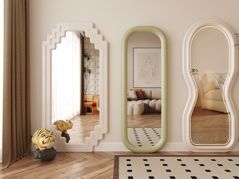 modern mirror full-length mirror full-length mirror shaped mirror floor mirror