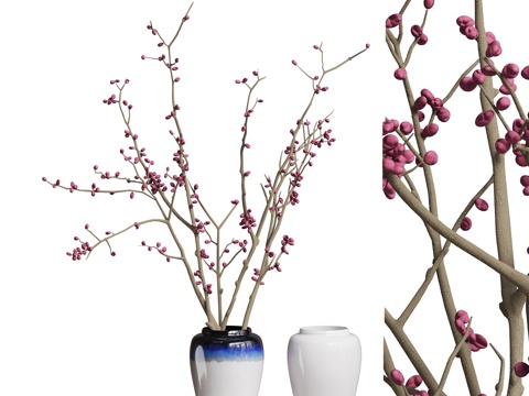 Modern vase flower plant ornaments