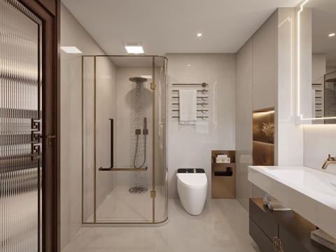 modern toilet bathroom shower room