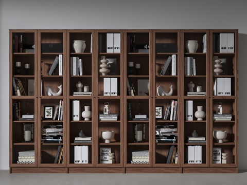 Modern Office Bookshelf Bookcase File Cabinet