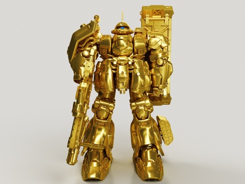 Gundam Zagu Mecha Warrior Gold Handset