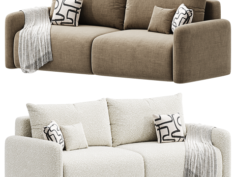 modern fabric sofa double sofa