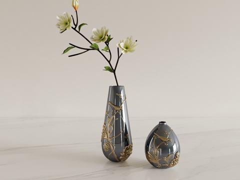 New Chinese Vase Flora Flower Branches