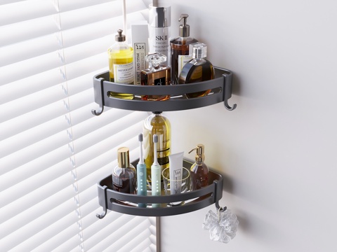 Bathroom wall hanging rack skin care products electric toothbrush