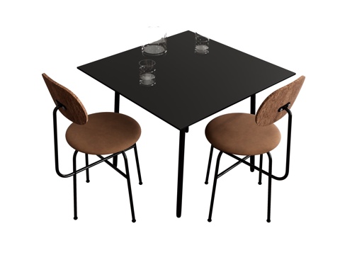 Modern Dining Table and Chair Square Dining Table