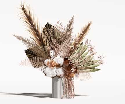 modern vase flower dried flower flower arrangement