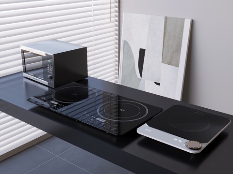 Microwave oven induction cooker