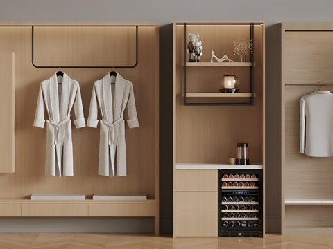 Modern Doomless Wardrobe Hotel Water Bar