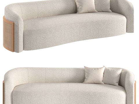 Cream Style multi-person sofa