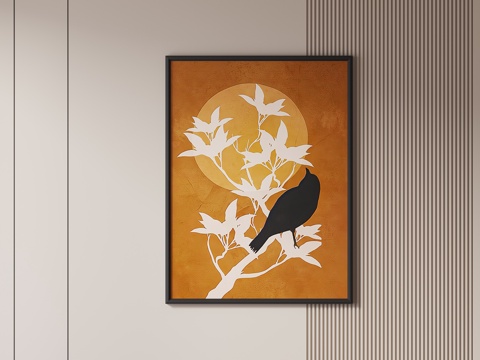 Mid-century Style Hanging Painting Decorative Painting