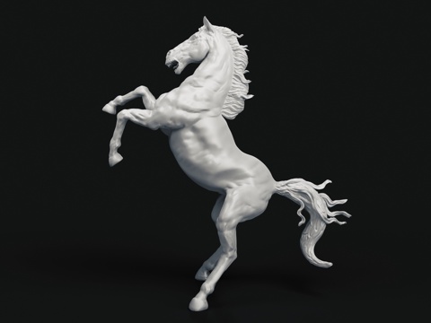 Sculpture of galloping horse