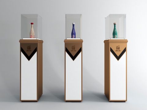 Modern Wine Booth Display Cabinet