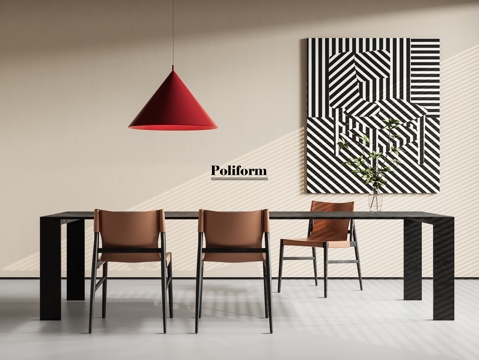 Poliform Dining Table and Chair