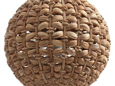 Japanese-style chandelier straw chandelier woven ball chandelier