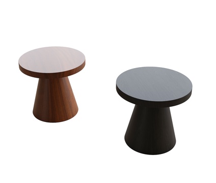 Modern side corner round stool