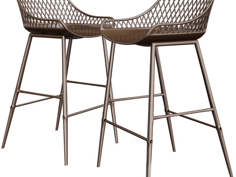 Modern Metal Chair Bar Stool