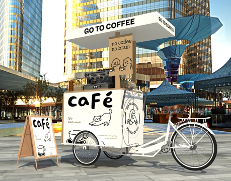 Modern Coffee Sale Car