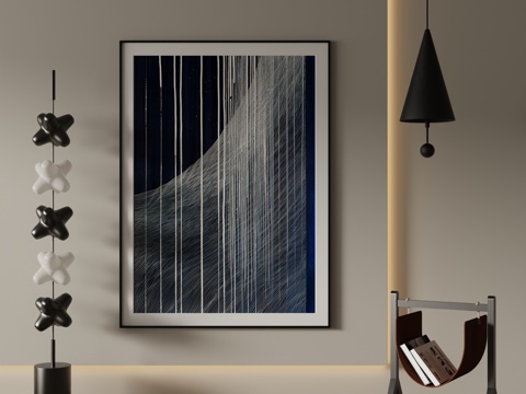 Modern Decorative Painting Black Abstract Painting