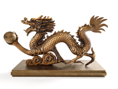 Chinese Dragon Statue Dragon Metal Vintage Dragon Dragon Ball