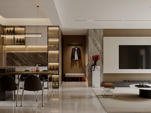 Modern Living&Dining Room