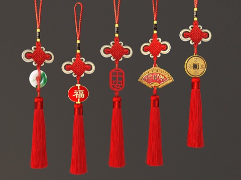 Chinese-style Chinese knot tassel national fashion pendant