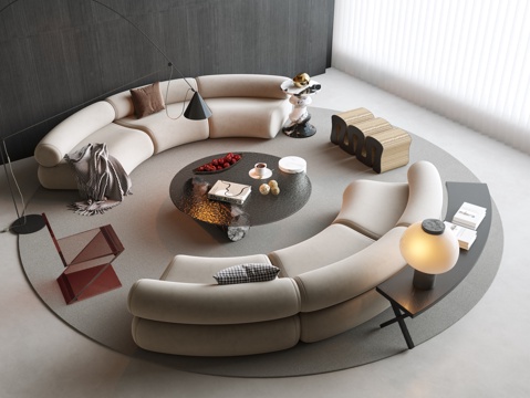 Modern Sectional Sofa Curved Sofa