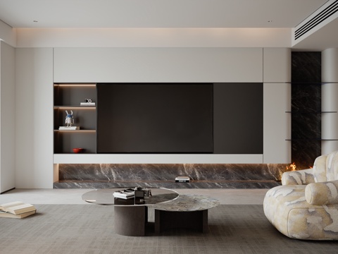 Modern living room tea area