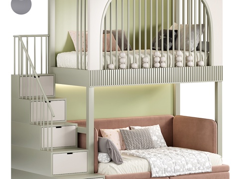 Nordic Bed High and Low Bed kids Bed