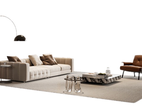 Modern Sofa Coffee Table Sectional Sofa