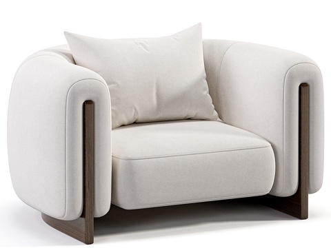 Neo-Chinese Style Single Sofa Casual Sofa