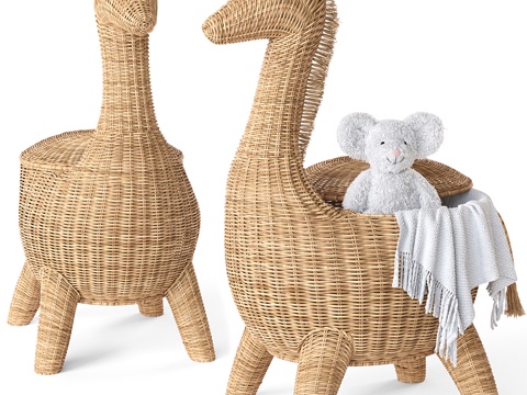 New Chinese Children's Toy Woven Storage Basket