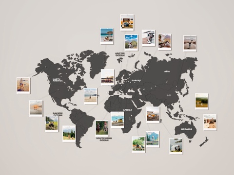 Map Photo Wall