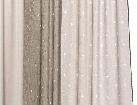 Cream Style child curtain star curtain