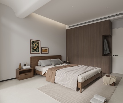 Modern Minimalist Bedroom Second Bedroom