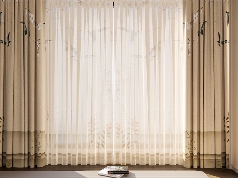 New Chinese Curtain Window Screen Curtain