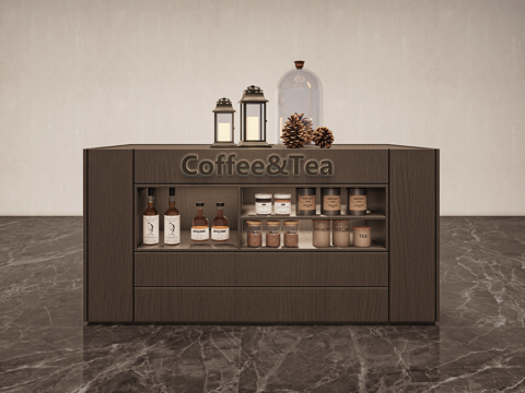 coffee display cabinet