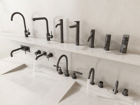 Stainless steel faucet wall drain faucet