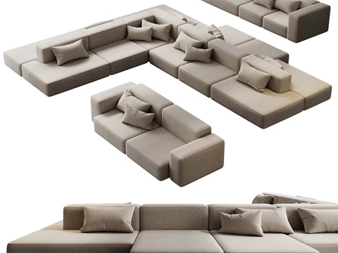 Modern Sectional Sofa Stitching Sofa Double Sofa