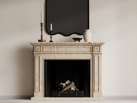 Mid-century Style fireplace