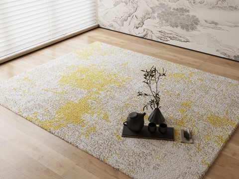 New Chinese Carpet Light Yellow Carpet