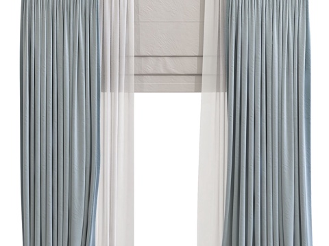 New Chinese Curtain Curtain Rod Gauze Curtain