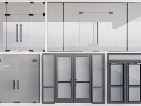 glass door induction glass door