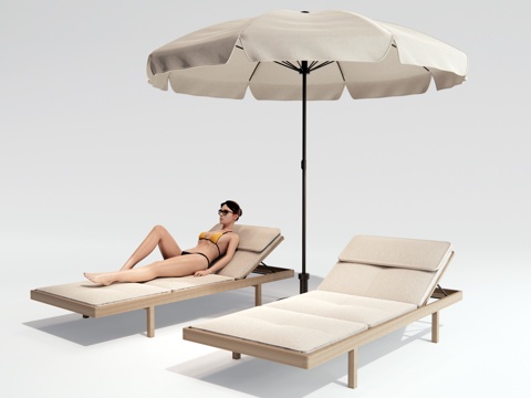 Modern Outdoor Lounger Beach Chair