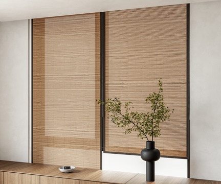 New Chinese Bamboo Curtain Rolling Curtain