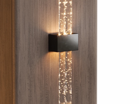 Crystal column wall lamp