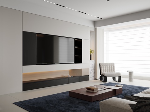 Modern TV Wall full wall cabinet