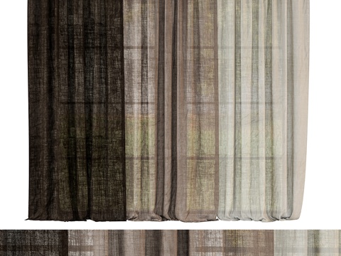 Modern curtain gauze curtain semi-transparent curtain