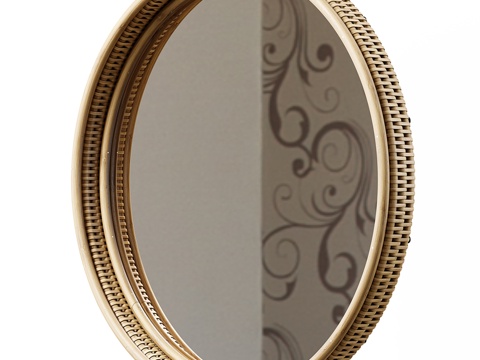 Circular decorative mirror mirror